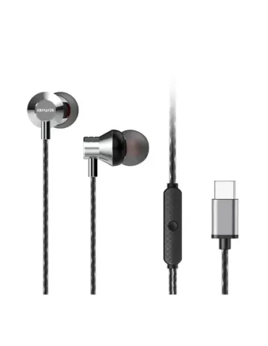 Auriculares aiwa estm - 50usb - c - sl usb tipo c plata