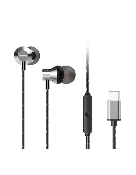 Auriculares aiwa estm - 50usb - c - sl usb tipo c plata