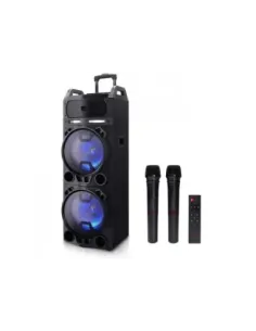 Altavoz trolley aiwa kbtus - 900 100w rms con karaoke 2 micros inalambricos