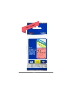 Brother TZe451 cinta laminada 24mm Negro/Rojo 8m