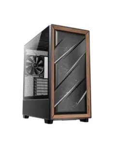 Caja ordenador gaming antec flux atx plastico negro