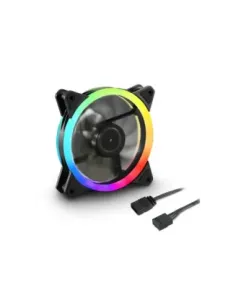 Ventilador caja sharkoon shark blades fan 120x120x 25 -5 mm pwm rgb