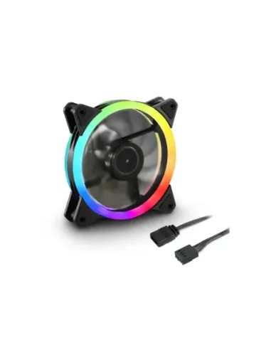 Ventilador caja sharkoon shark blades fan 120x120x 25 -5 mm pwm rgb