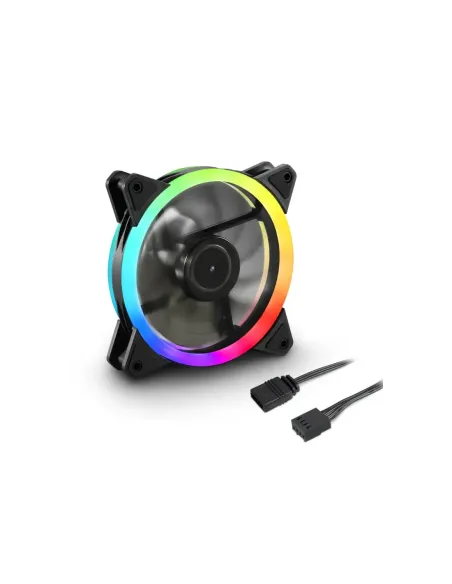 Ventilador caja sharkoon shark blades fan 120x120x 25 -5 mm pwm rgb