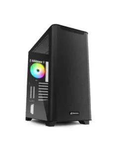 Caja ordenador gaming sharkoon m30 rgb atx 2 x usb 3.0 1 x usb tipo c sin fuente negro