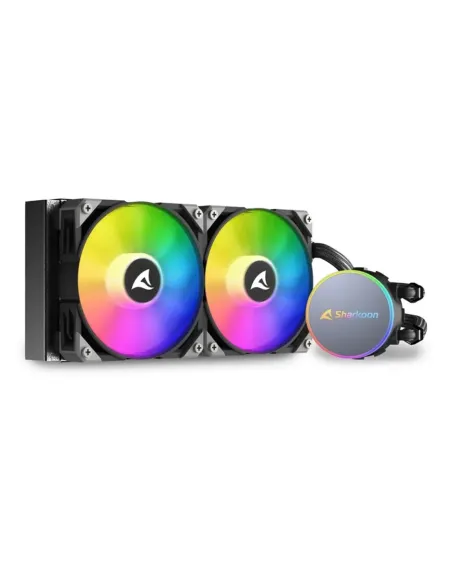 Kit refrigeracion liquida cpu sharkoon s70 rgb 2 x 120mm