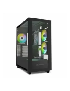 Caja ordenador gaming sharkoon rebel c60 atx cristal templado negro