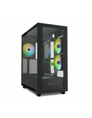 Caja ordenador gaming sharkoon rebel c60 atx cristal templado negro