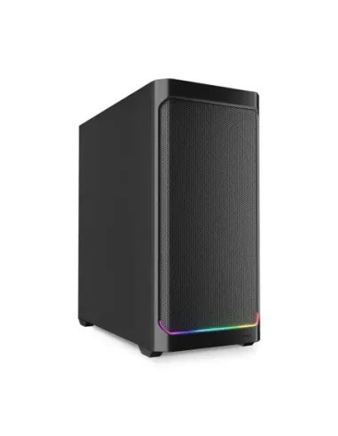 Caja ordenador gaming sharkoon ak4 rgb strip atx negro