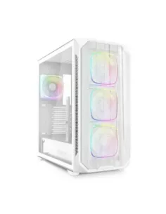 Caja ordenador gaming sharkoon nak5m rgb atx cristal templado blanco