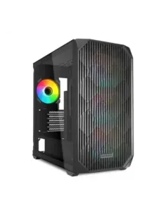Ordenador caja gaming sharkoon mk3 matx cristal templado negro