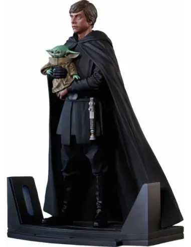Figura diamond select toys star wars the mandalorian premier collection luke skywalker & grogu 1 - 7