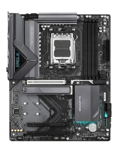 GIGABYTE X870 EAGLE WIFI7 Placa Base - Compatible con CPUs AMD Ryzen 9000, 14+2+2 fases VRM, hasta 8000MHz DDR5 (OC), 1xPCIe
