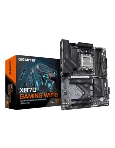 GIGABYTE X870 GAMING WIFI6 Placa Base - Compatible con CPUs AMD Ryzen 9000, 8+2+2 fases VRM, hasta 8000MHz DDR5 (OC), 1xPCIe