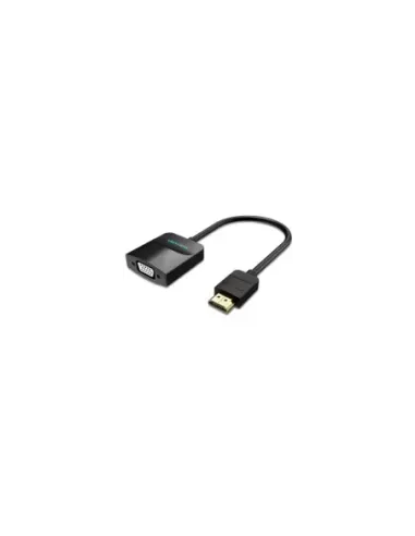 Conversor Vention 42444/ HDMI Macho - VGA Hembra/ Jack 3.5 Hembra/ 15cm/ Negro