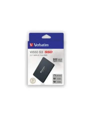 Disco duro interno ssd verbatim vi550 s3 512gb 2.5 pulgadas sata iii