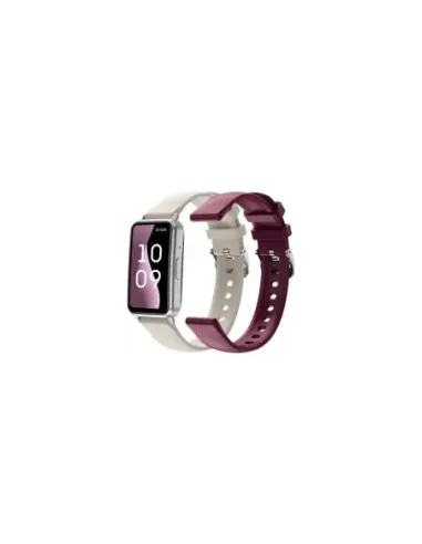 Smartwatch SPC Duo Fit/ Notificaciones/ Frecuencia Cardíaca/ Blanco