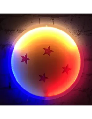 Mural lampara neon teknofun madcow entertainment dragon ball z bola de dragon 30 cm