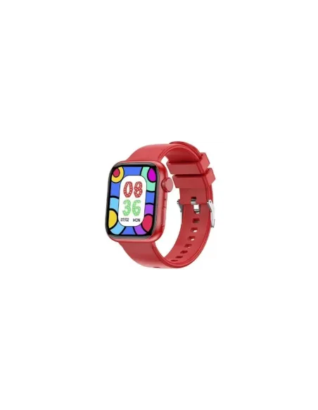 Smartwatch Forever IGo Watch 3 JW-500/ Notificaciones/ Frecuencia Cardíaca/ Rojo