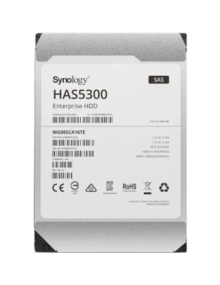 Disco duro interno hdd synology has5300 - 8t 8tb 3.5 pulgadas 256mb 7200rpm sas 12gb - s