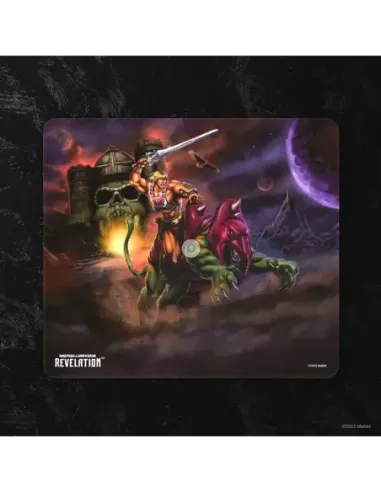Alfombrilla gaming maestros del universo revelation he - man y battle cat 25 x 22cm