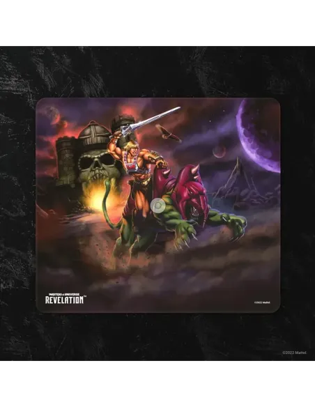 Alfombrilla gaming maestros del universo revelation he - man y battle cat 25 x 22cm