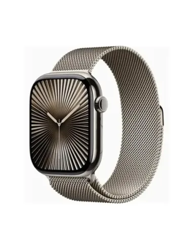Smartwatch apple watch series 10 gps + cell 46mm natural titanium milanese loop s - m