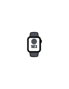 Apple Watch SE3/ GPS/ 40mm/ Caja de Aluminio Medianoche/ Correa Deportiva Negra S/M