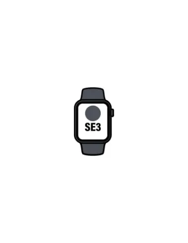Apple Watch SE3/ GPS/ 40mm/ Caja de Aluminio Medianoche/ Correa Deportiva Negra S/M
