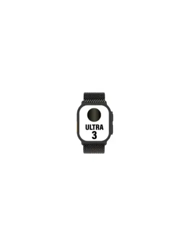 Apple Watch Ultra 3/ GPS/ Cellular/ 49mm/ Caja Titanio Negro/ Correa Milanese Negra L