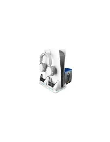 Soporte Multifunción RGB para PS5 Mars Gaming MPS5-B2/ Blanco