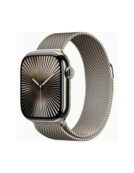 Smartwatch apple watch series 10 gps + cell 42mm natural titanium milanese loop m - l