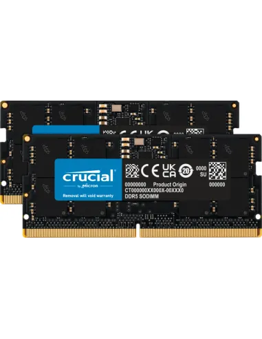 Memoria ram ddr5 32gb 2x16gb crucial  - sodimm - 4800 mhz - cl40