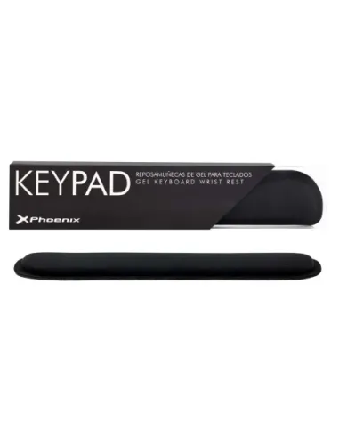 Phoenix keypad reposamuñecas ergonómico espuma con memoria alta densidad negro