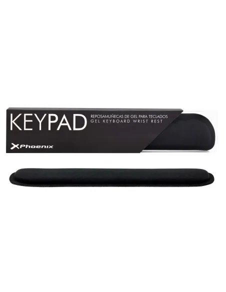 Phoenix keypad reposamuñecas ergonómico espuma con memoria alta densidad negro