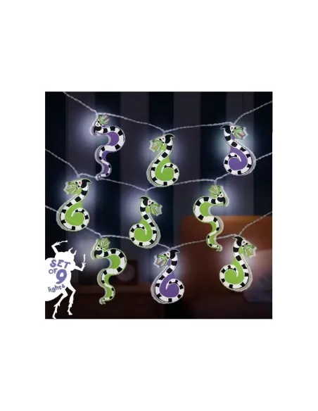 Cuerda de luces led paladone beetlejuice 9 personajes 130 cm