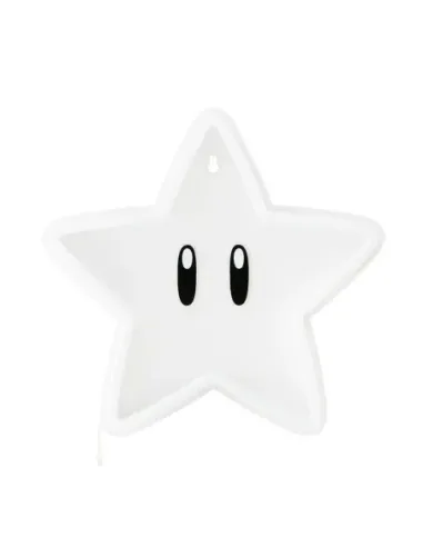 Luz neon pared paladone super mario bros super estrella