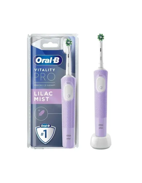 Cepillo dental electrico braun oral b vitality pro protect&clean color lila