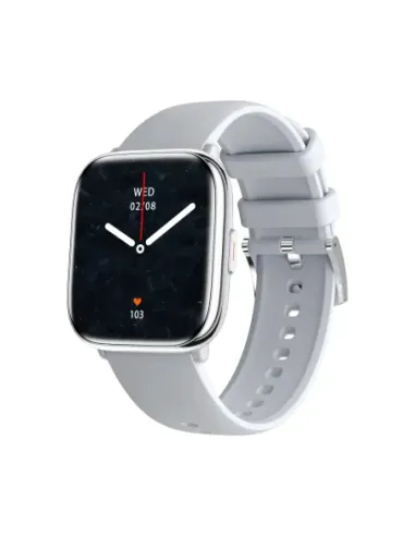 Reloj smartwatch myphone pastel silver gray