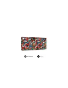 Alfombrilla Subblim 01PUW02 Graffiti XL/ 900 x 400 x 3 mm