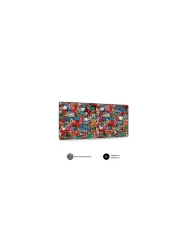 Alfombrilla Subblim 01PUW02 Graffiti XL/ 900 x 400 x 3 mm