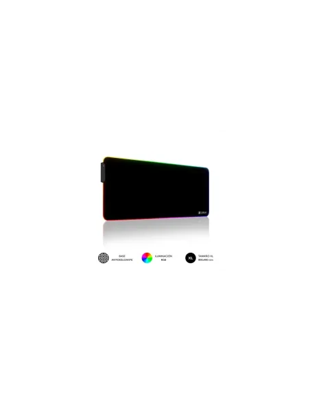 SUBBLIM Alfombrilla/Tapete Ratón Luz LED RGB 9 colores Extra Grande