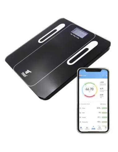 Bascula de baño thulos th - bd121 carga maxima 180kg - app para ios y android
