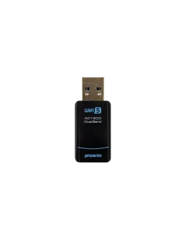 Phoenix nano adaptador usb receptor red inalámbrico 1300mbps dual band