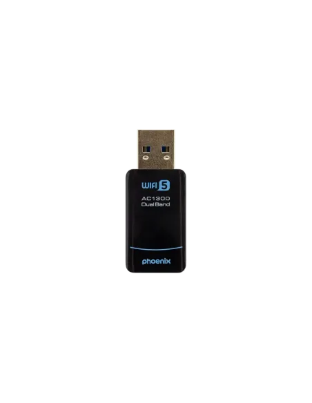 Phoenix nano adaptador usb receptor red inalámbrico 1300mbps dual band