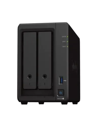 Servidor nas synology disk station ds723+ 2bay 2.6 ghz dc 2gb ddr4 2x gbe 1x usb3.2 gen i 1x esata