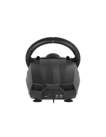GENESIS Seaborg 400 Negro, Plata USB Volante + Pedales Nintendo Switch, PC, PlayStation 4, Playstation 3, Xbox 360, Xbox One,