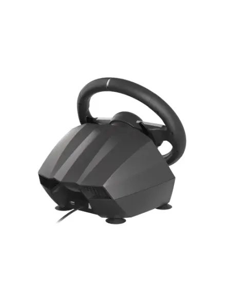 GENESIS Seaborg 400 Negro, Plata USB Volante + Pedales Nintendo Switch, PC, PlayStation 4, Playstation 3, Xbox 360, Xbox One,
