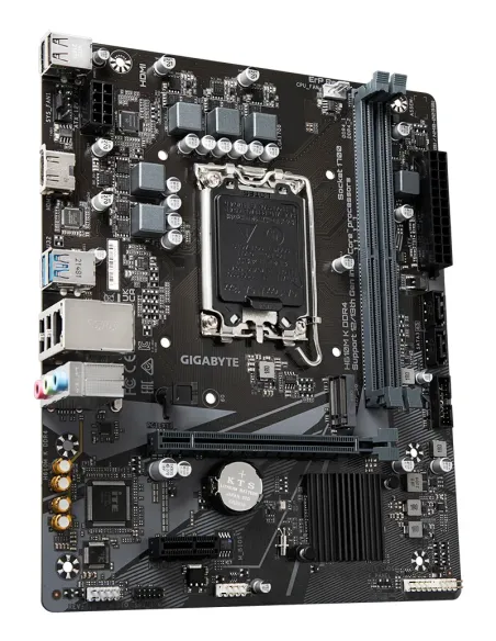 GIGABYTE H610M K DDR4 Placa base - Compatible con procesadores Intel Core 14th Gen CPUs, 3+1+1 Phases Hybrid Power Design, up