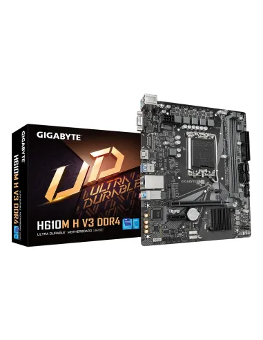 GIGABYTE H610M H V3 DDR4 Placa base - Compatible con procesadores Intel Core 14th CPUs, 4+1+1 Hybrid Phases Digital VRM, up to